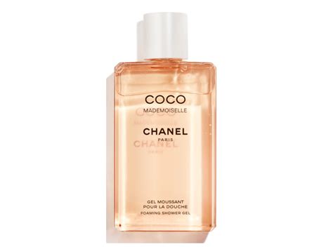 coco chanel mademoiselle body wash.